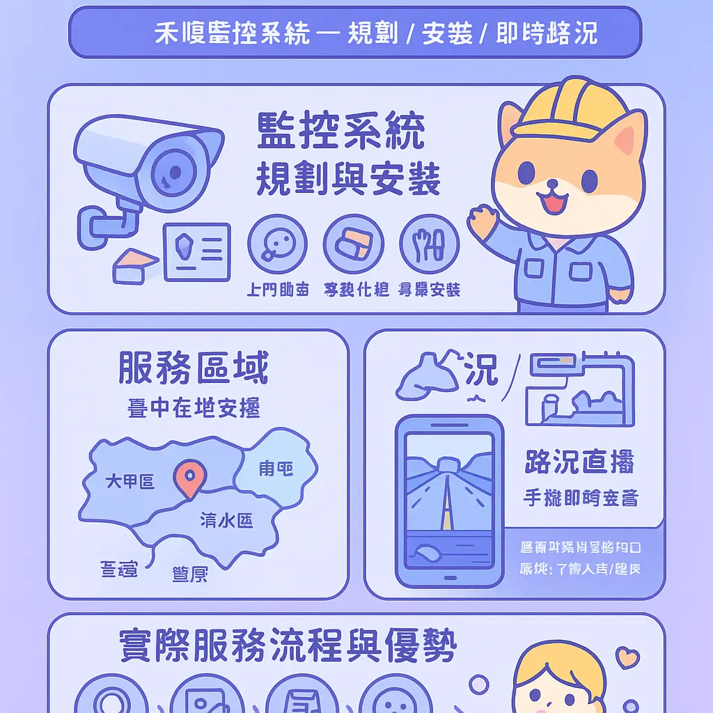 大甲監視器 - 中港系統交流道